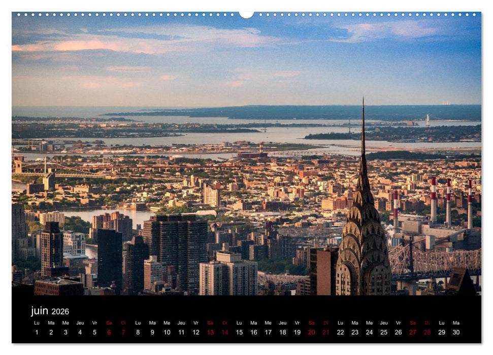 Balade New-Yorkaise, Manhattan (CALVENDO Calendrier supérieur 2026)
