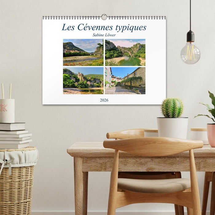 Les Cévennes typiques (CALVENDO Calendrier mensuel 2026)