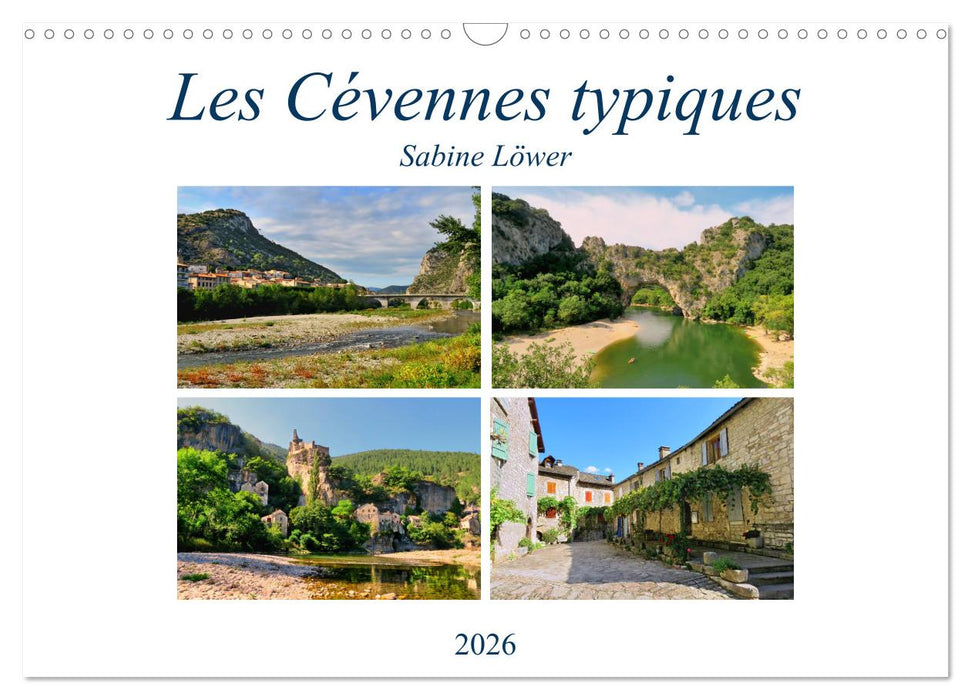 Les Cévennes typiques (CALVENDO Calendrier mensuel 2026)