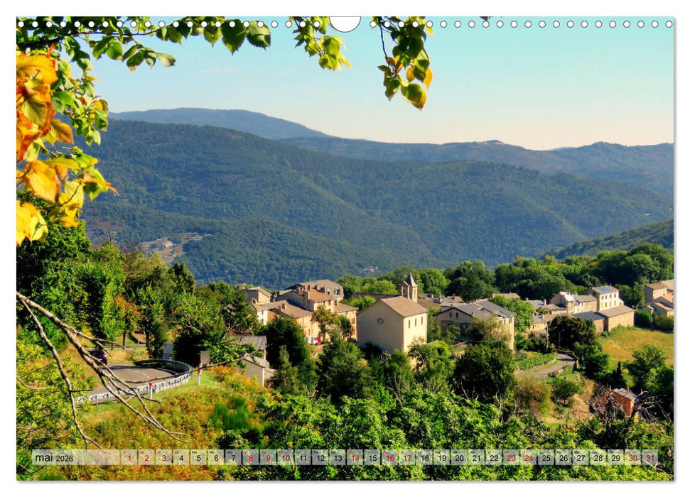 Les Cévennes typiques (CALVENDO Calendrier mensuel 2026)
