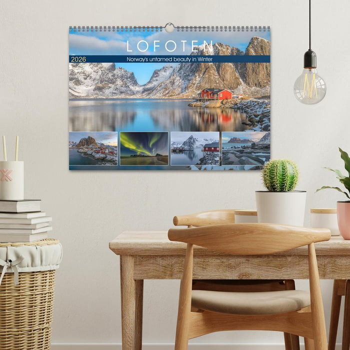 Lofoten, Norway's untamed beauty in Winter (CALVENDO Monthly Calendar 2026)