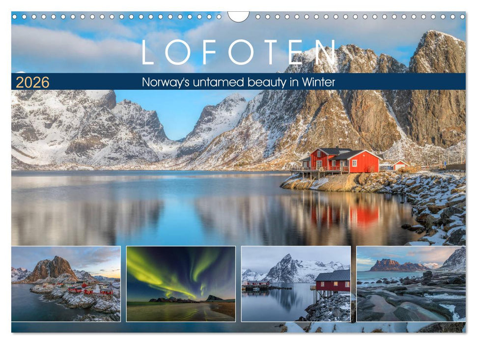 Lofoten, Norway's untamed beauty in Winter (CALVENDO Monthly Calendar 2026)