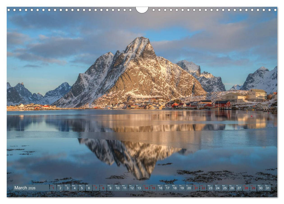 Lofoten, Norway's untamed beauty in Winter (CALVENDO Monthly Calendar 2026)