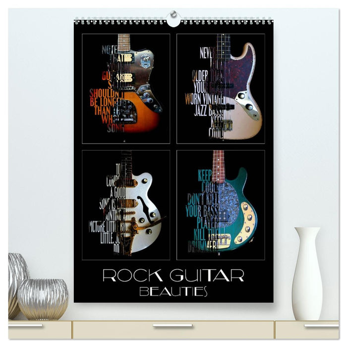 Rock Guitar Beauties (CALVENDO Premium-Calendar 2026)