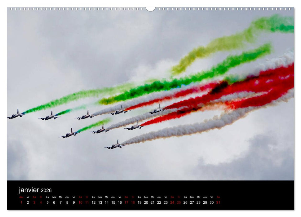 Les Frecce Tricolori (CALVENDO Calendrier supérieur 2026)