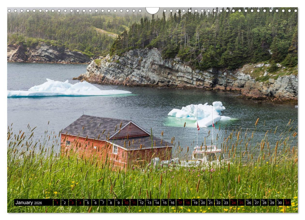 Island of Newfoundland (CALVENDO Monthly Calendar 2026)