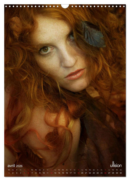 L'éblouissante beauté des rousses (CALVENDO Calendrier mensuel 2026)