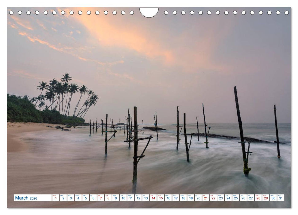 Sri Lanka (CALVENDO Monthly Calendar 2026)