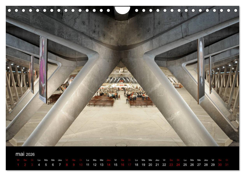 Un jour Lourdes (CALVENDO Calendrier mensuel 2026)