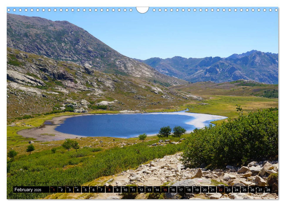 Corsica's wild GR20 (CALVENDO Monthly Calendar 2026)