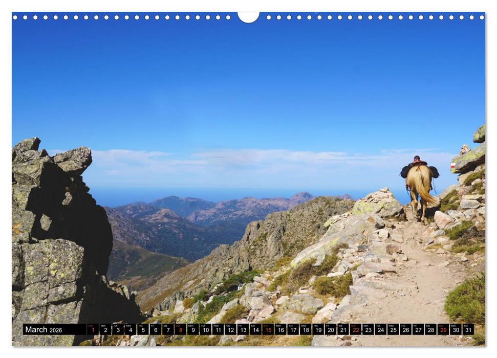 Corsica's wild GR20 (CALVENDO Monthly Calendar 2026)