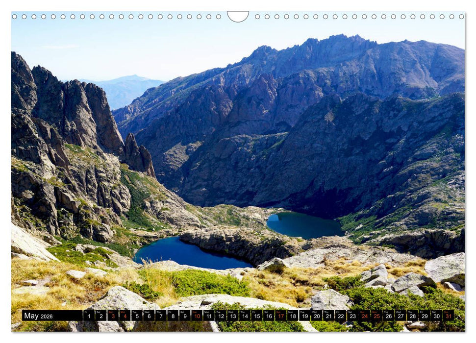 Corsica's wild GR20 (CALVENDO Monthly Calendar 2026)