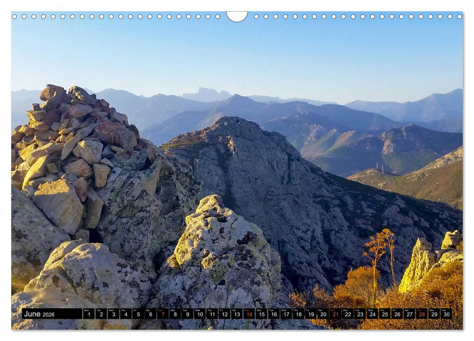 Corsica's wild GR20 (CALVENDO Monthly Calendar 2026)