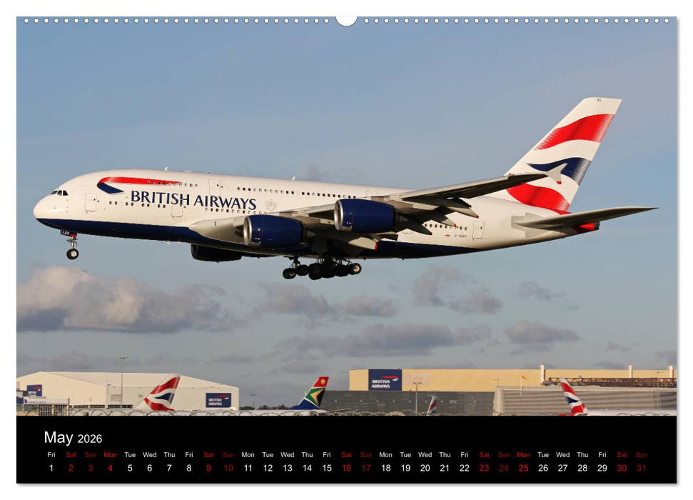 A380 SuperJumbo (CALVENDO Premium-Calendar 2026)