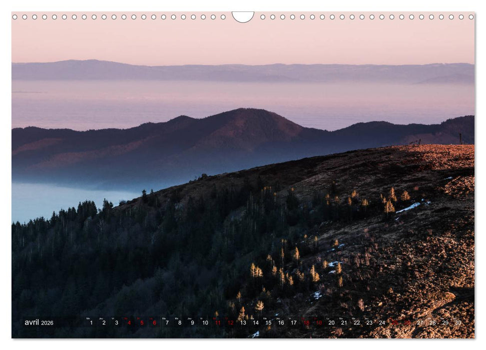 Lumières des Vosges (CALVENDO Calendrier mensuel 2026)