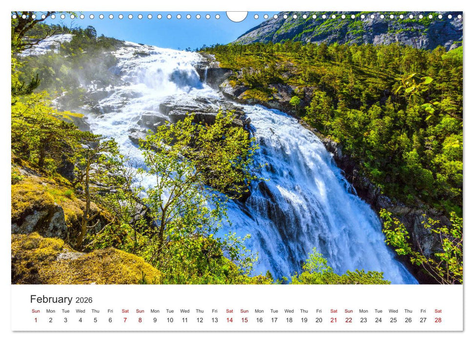 Norway - landscapes and fjords in western Norway (CALVENDO Monthly Calendar 2026)