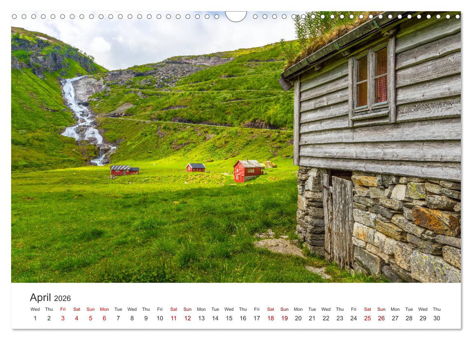 Norway - landscapes and fjords in western Norway (CALVENDO Monthly Calendar 2026)