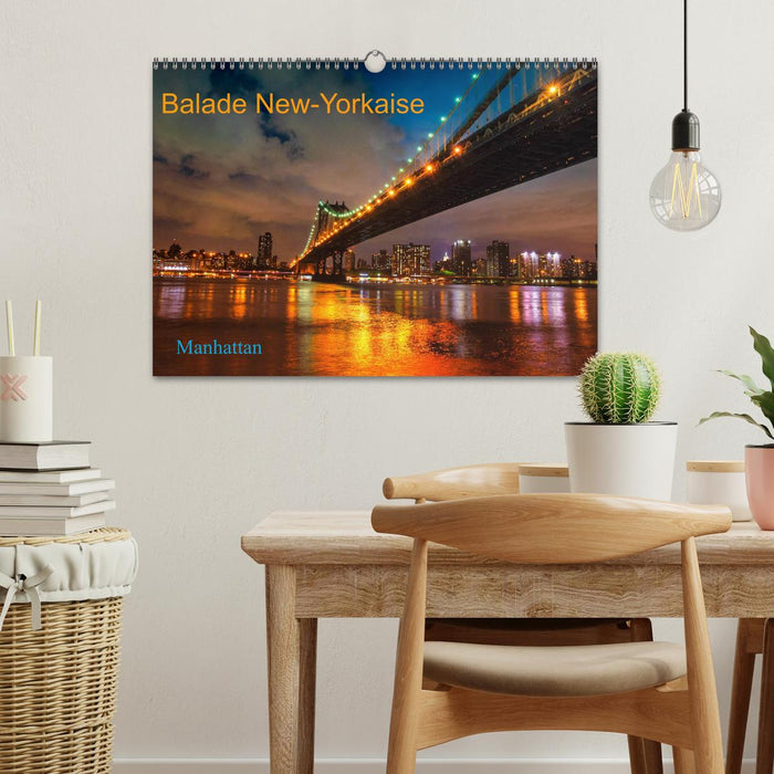 Balade New-Yorkaise, Manhattan (CALVENDO Calendrier mensuel 2026)