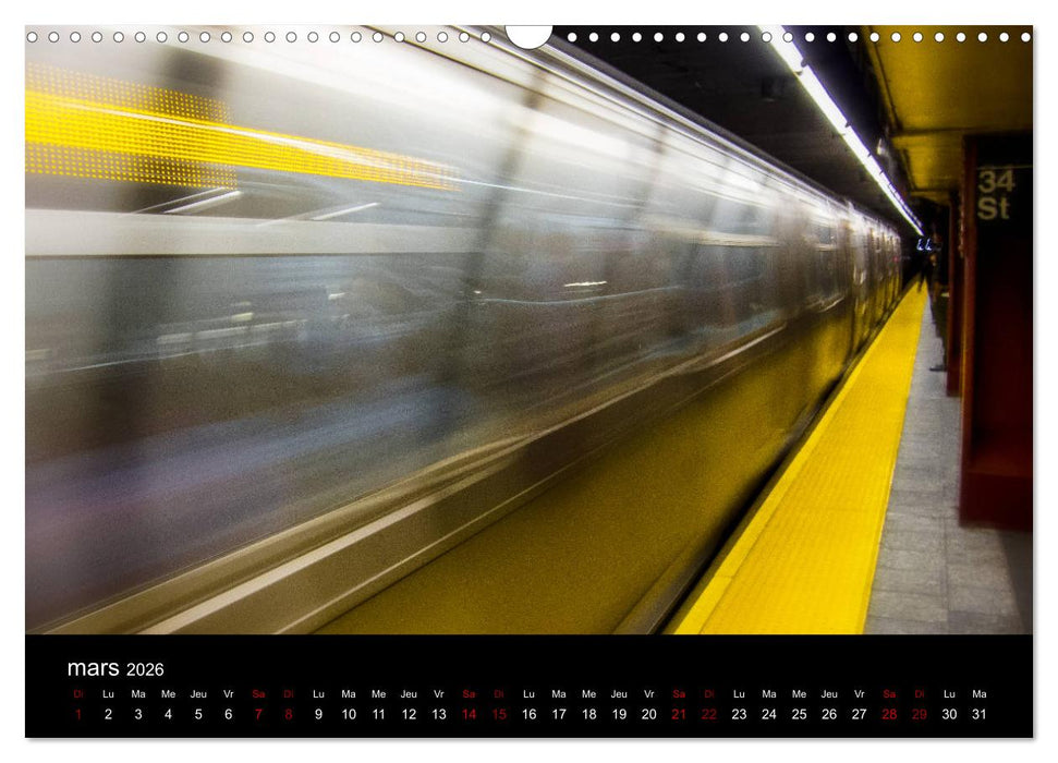 Balade New-Yorkaise, Manhattan (CALVENDO Calendrier mensuel 2026)