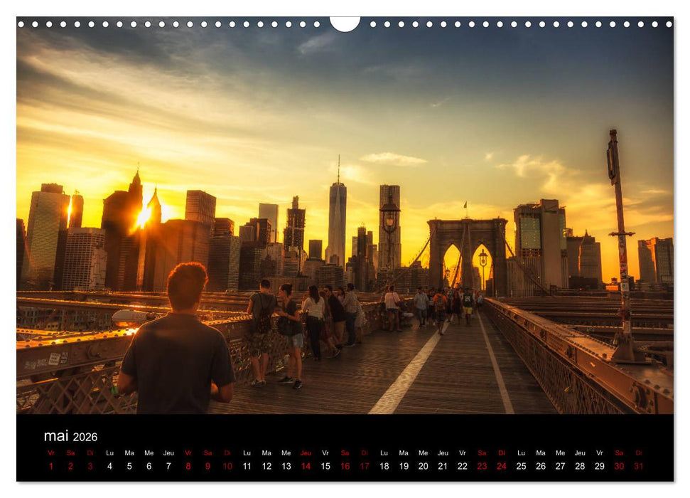 Balade New-Yorkaise, Manhattan (CALVENDO Calendrier mensuel 2026)