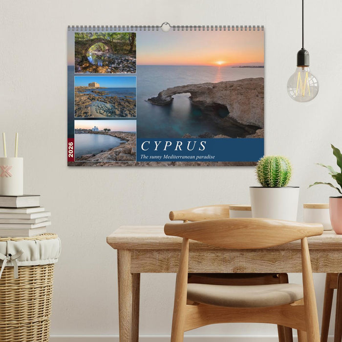 Cyprus, the sunny Mediterranean paradise (CALVENDO Monthly Calendar 2026)