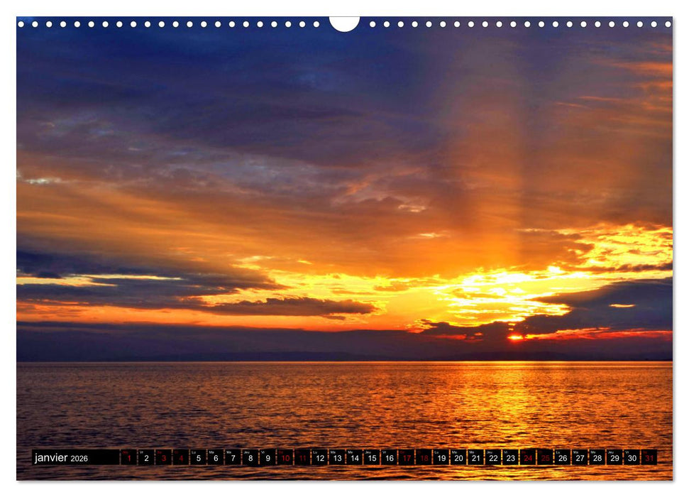 Un océan de lumière (CALVENDO Calendrier mensuel 2026)