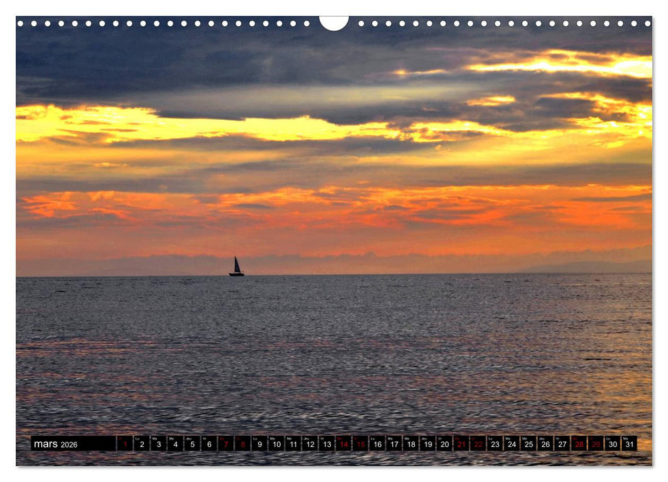 Un océan de lumière (CALVENDO Calendrier mensuel 2026)