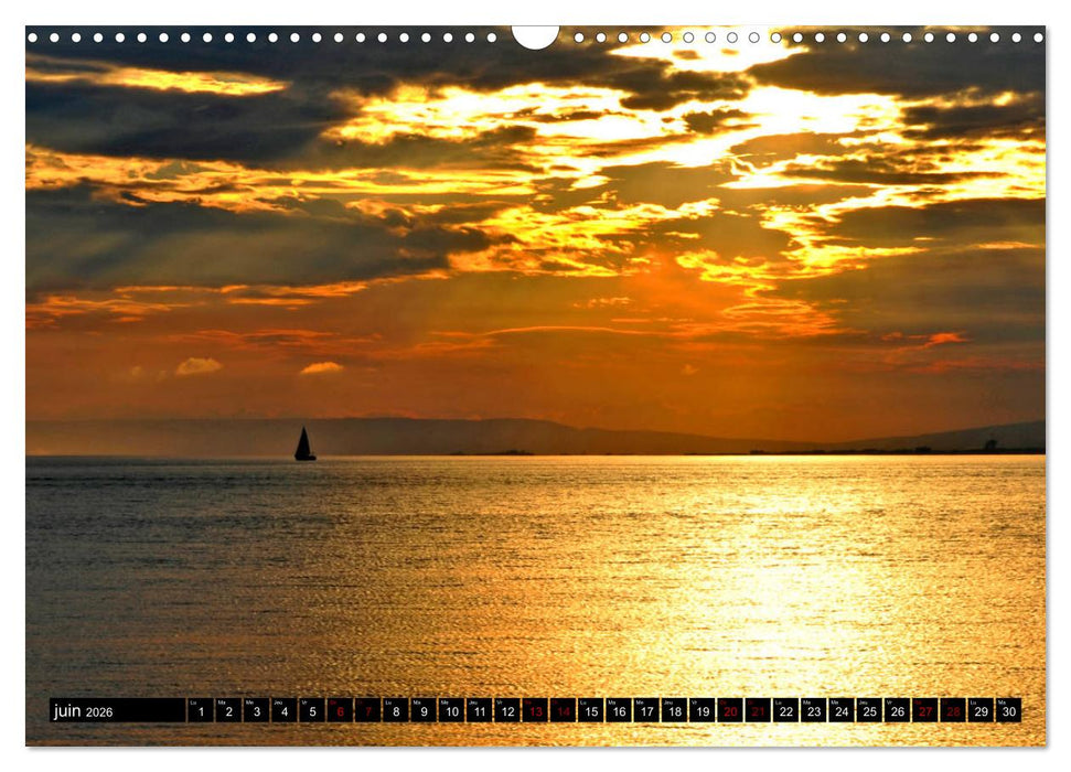 Un océan de lumière (CALVENDO Calendrier mensuel 2026)