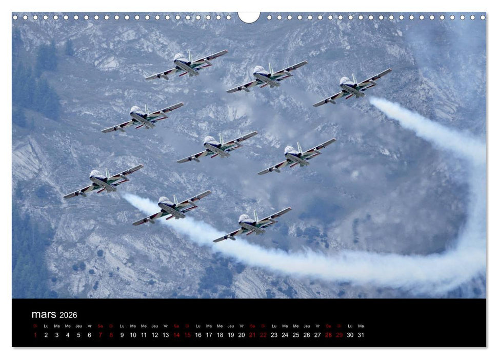 Les Frecce Tricolori (CALVENDO Calendrier mensuel 2026)