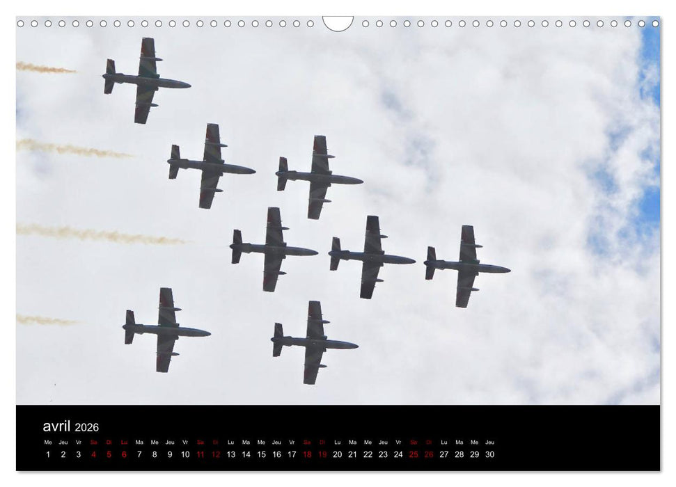 Les Frecce Tricolori (CALVENDO Calendrier mensuel 2026)
