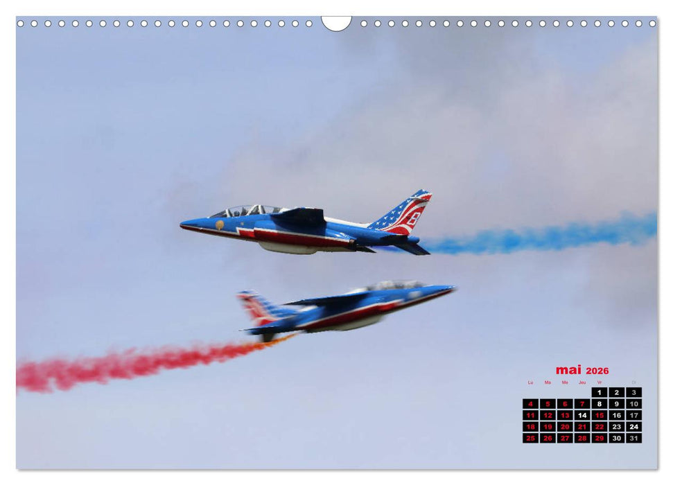 Les ailes françaises (CALVENDO Calendrier mensuel 2026)