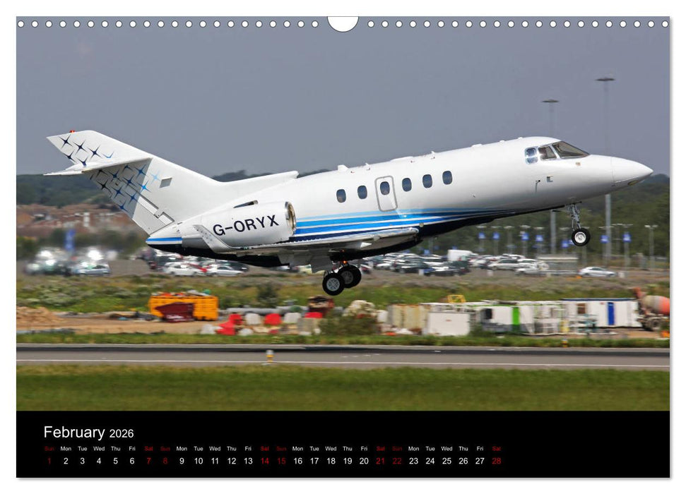 Bizjets (CALVENDO Monthly Calendar 2026)