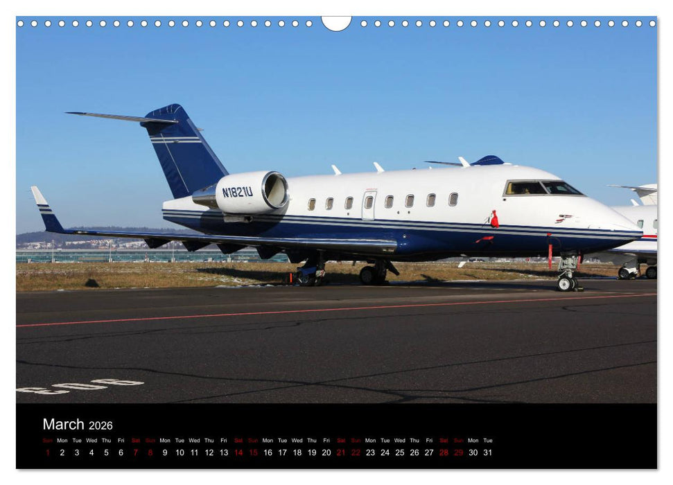 Bizjets (CALVENDO Monthly Calendar 2026)