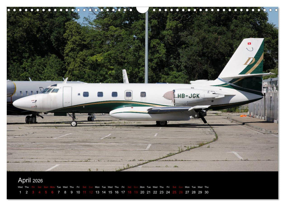 Bizjets (CALVENDO Monthly Calendar 2026)
