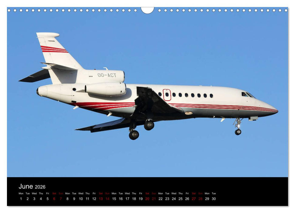 Bizjets (CALVENDO Monthly Calendar 2026)