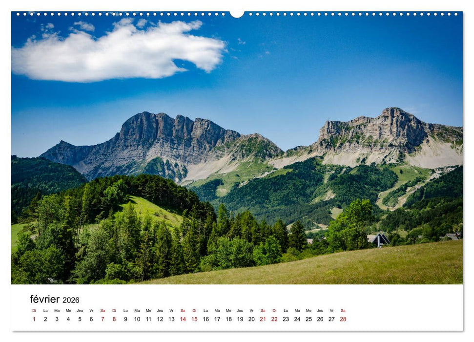 Les chemins du Vercors (CALVENDO Calendrier supérieur 2026)
