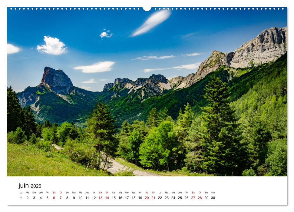 Les chemins du Vercors (CALVENDO Calendrier supérieur 2026)