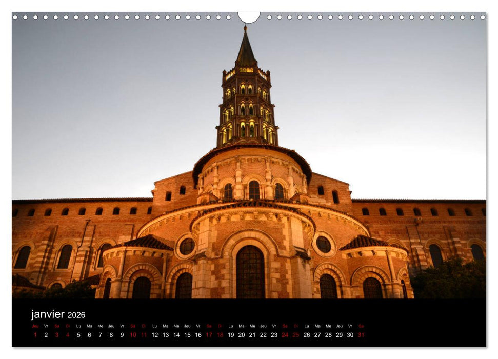 Toulousaine (CALVENDO Calendrier mensuel 2026)