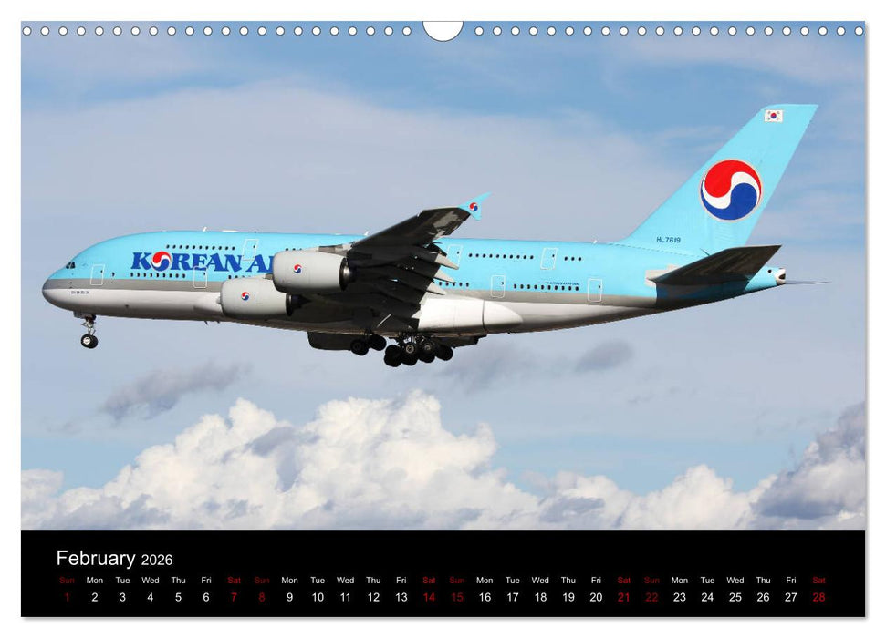 A380 SuperJumbo (CALVENDO Monthly Calendar 2026)