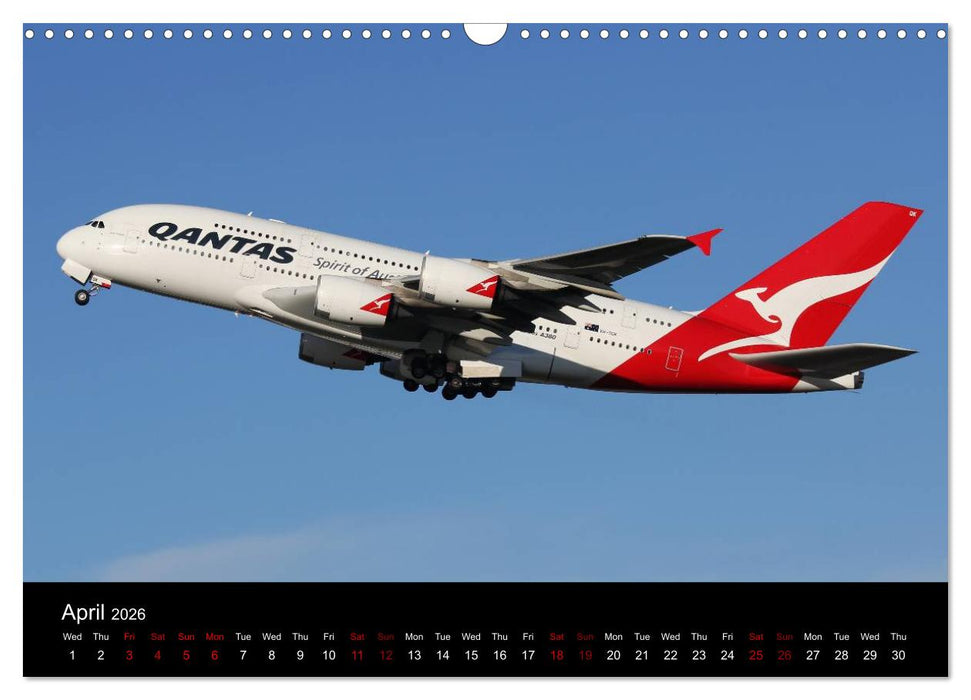 A380 SuperJumbo (CALVENDO Monthly Calendar 2026)