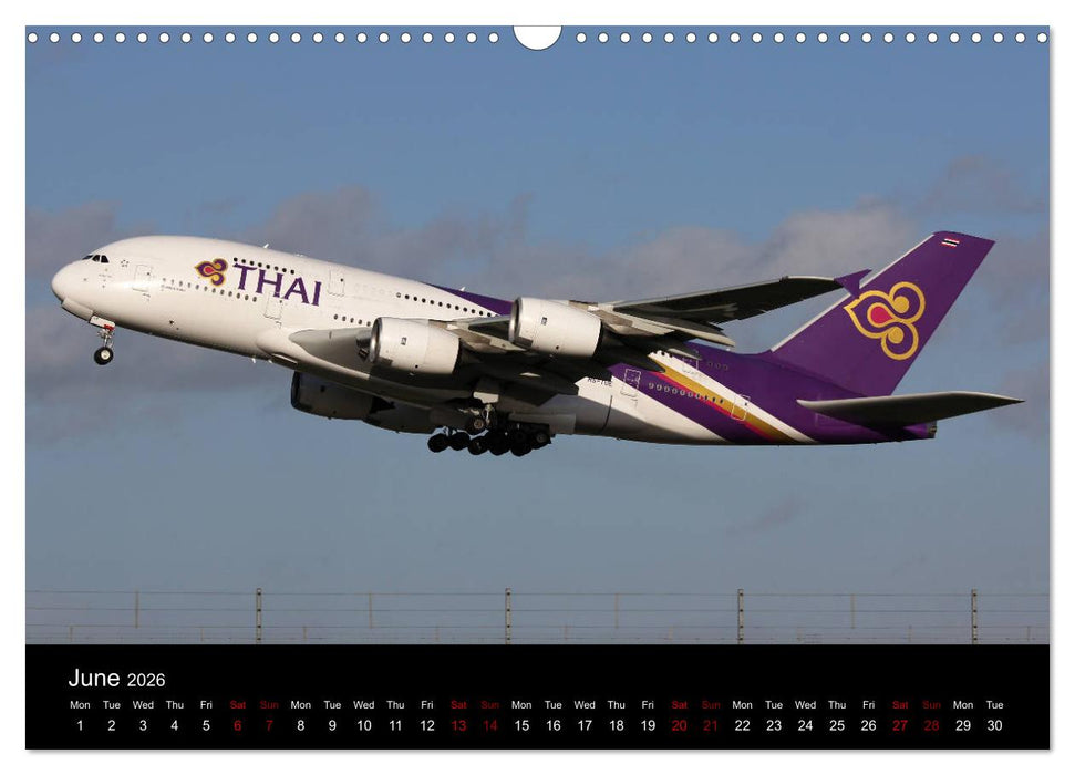 A380 SuperJumbo (CALVENDO Monthly Calendar 2026)