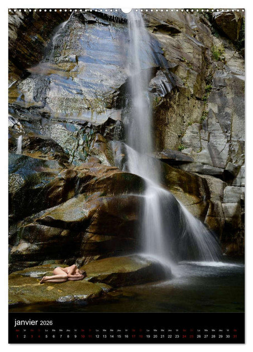 Chutes d'eau au Tessin (CALVENDO Calendrier supérieur 2026)
