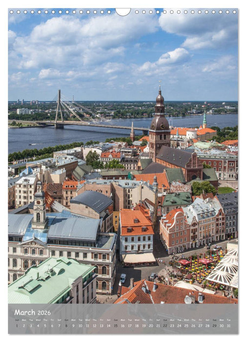 Riga Sigulda Latvia (CALVENDO Monthly Calendar 2026)