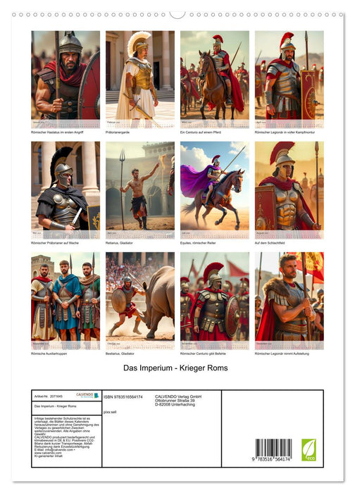 Das Imperium - Krieger Roms (CALVENDO Premium Wandkalender 2026)