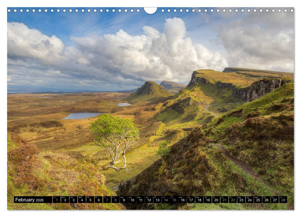 Scotland's unique landscapes (CALVENDO Monthly Calendar 2026)
