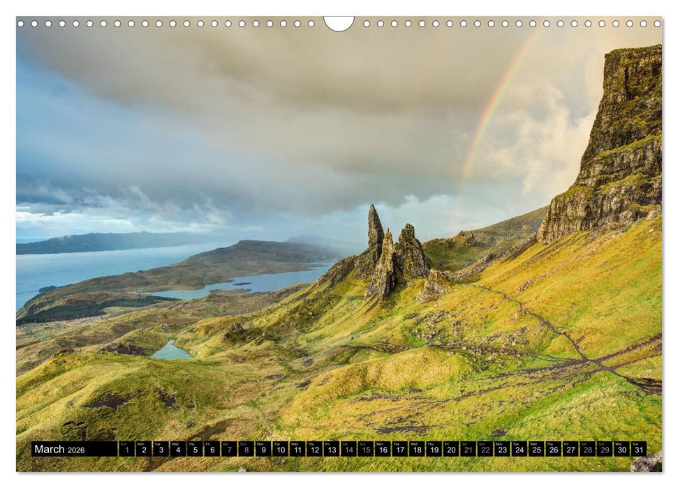 Scotland's unique landscapes (CALVENDO Monthly Calendar 2026)