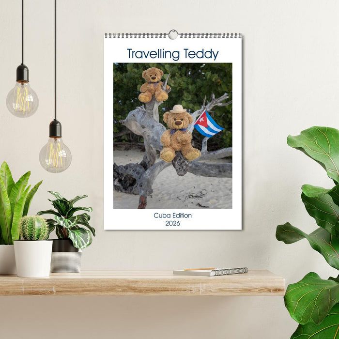 Travelling Teddy Cuba Edition 2026 (CALVENDO Monthly Calendar 2026)