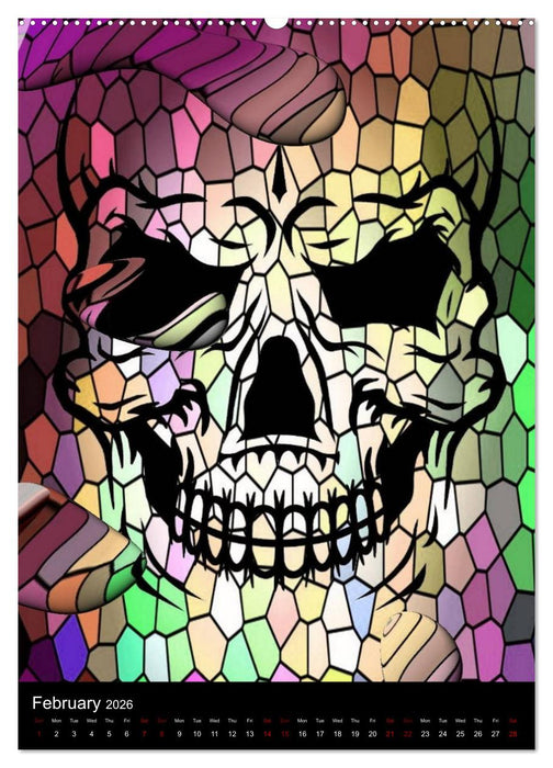 Skulls by Nico Bielow (CALVENDO Premium-Calendar 2026)