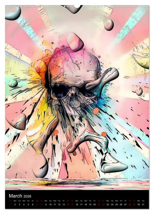 Skulls by Nico Bielow (CALVENDO Premium-Calendar 2026)