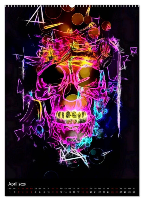 Skulls by Nico Bielow (CALVENDO Premium-Calendar 2026)